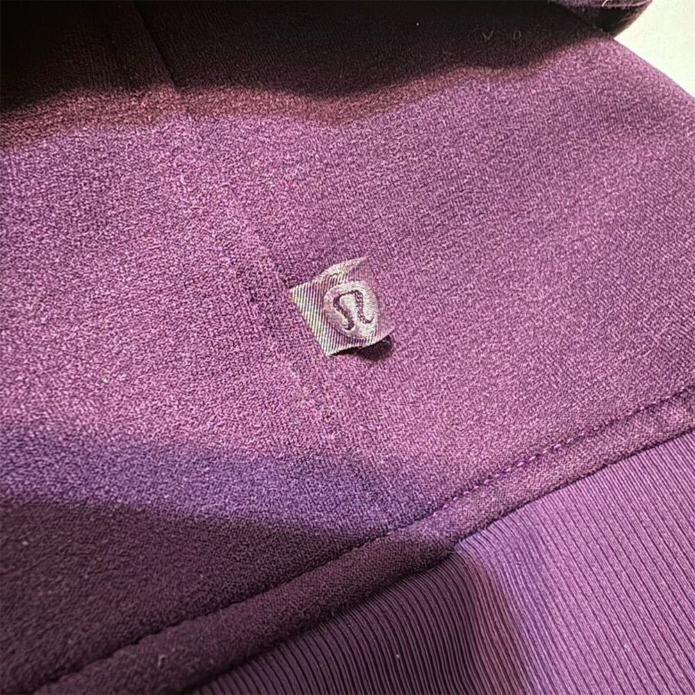 Lululemon Womens Purple Zip Up Fleece Jacket Size 4 - Picture 8 of 9